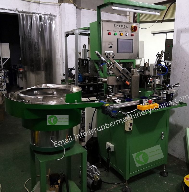 Fully Auto Vacuum Type Trimming Machine for oil seal and rubber parts；Trimming Machine;Auto feeding and Auto Trimming;